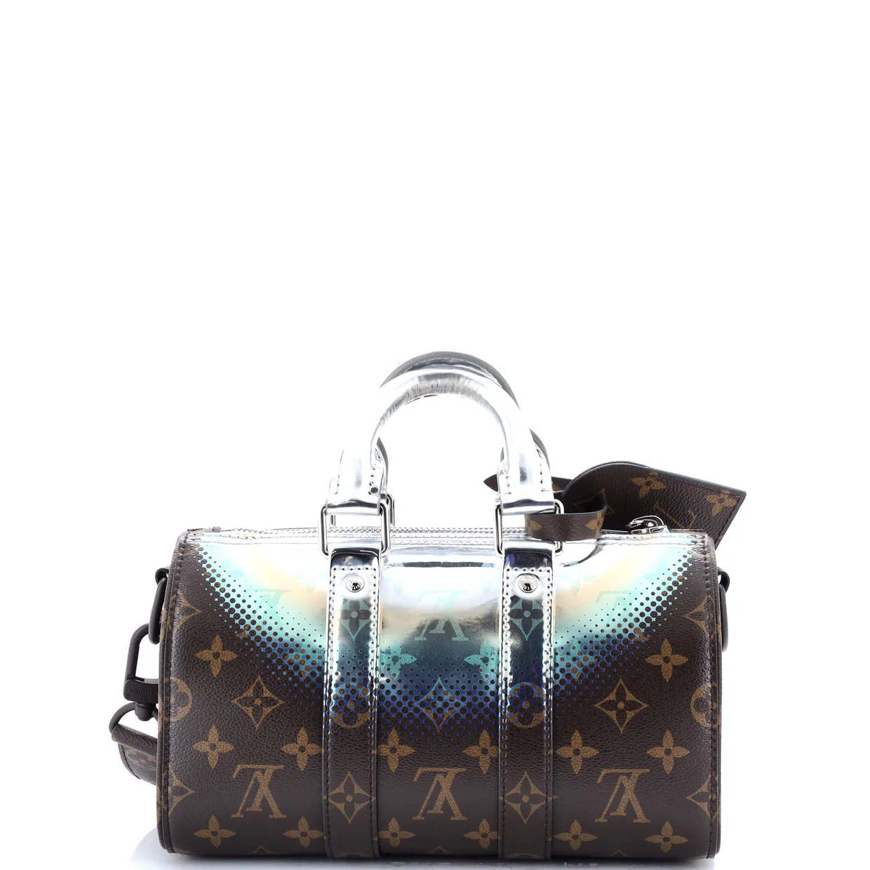 Keepall Bandouliere Bag Limited Edition Metallic Nebula Monogram Canvas 25 - Deep Luxury