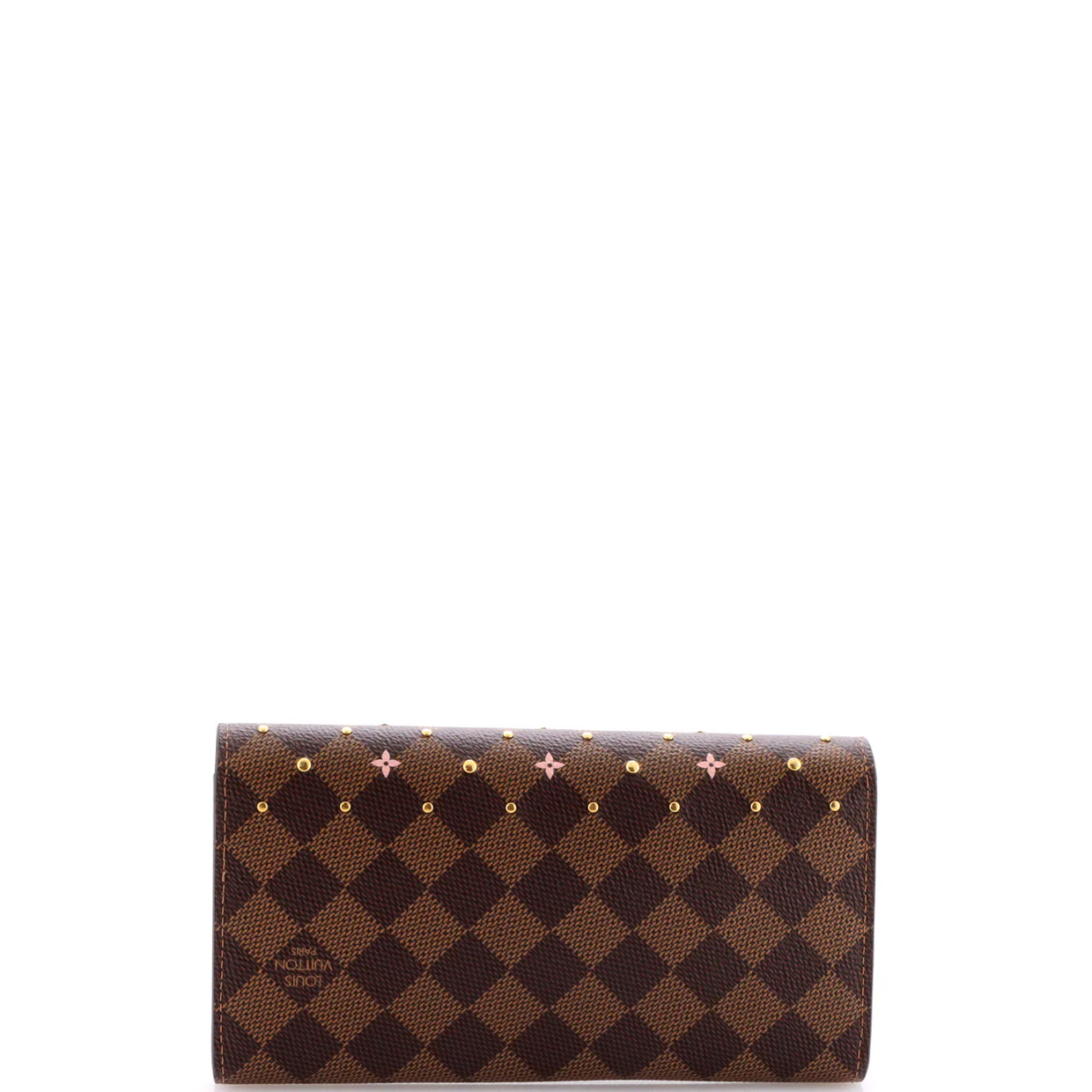 Sarah Wallet NM Studded Damier - Deep Luxury