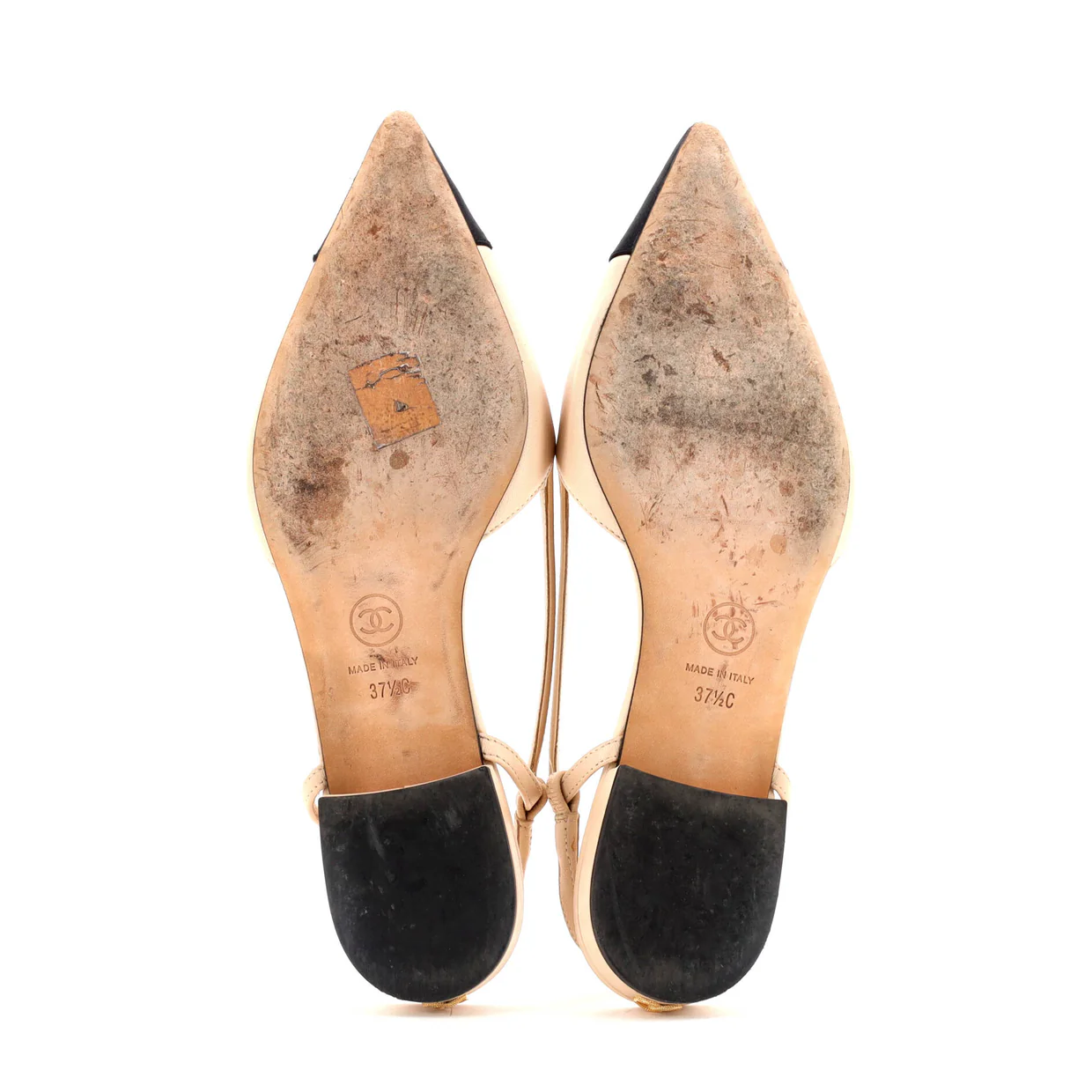 Women's Cap Toe CC Slingback Flats Leather - Deep Luxury