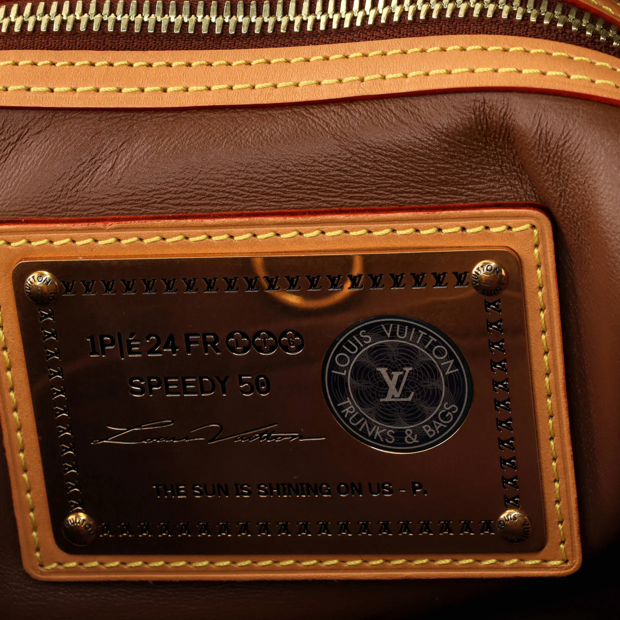 Speedy P9 Bandouliere Bag Monogram Leather 50 - Deep Luxury