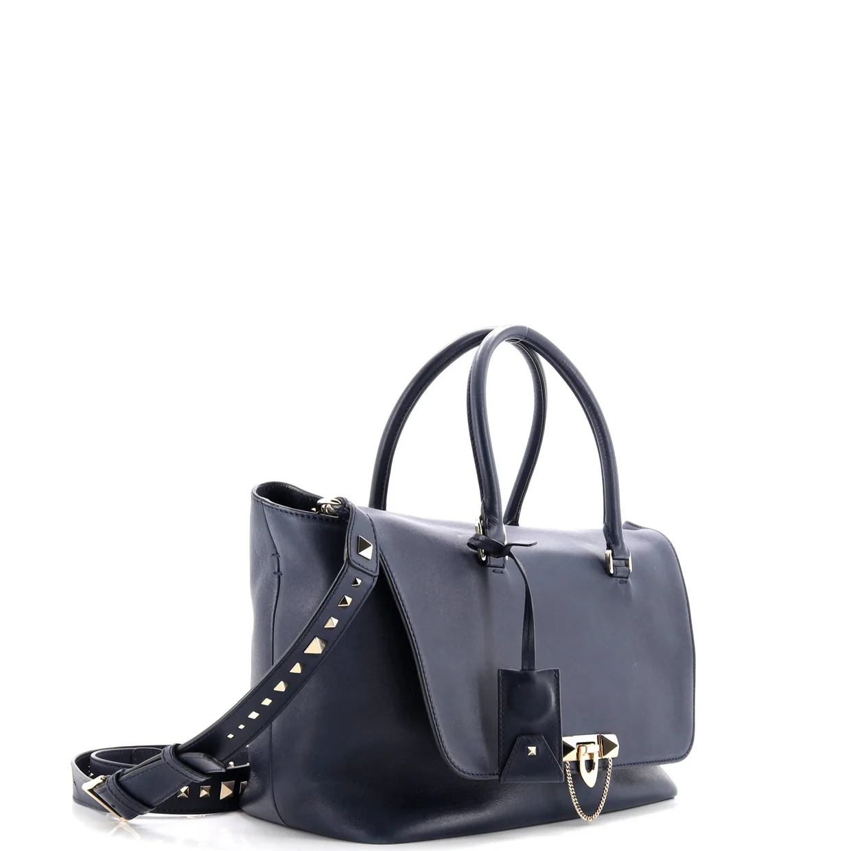 Demilune Flap Satchel Leather Medium - Deep Luxury