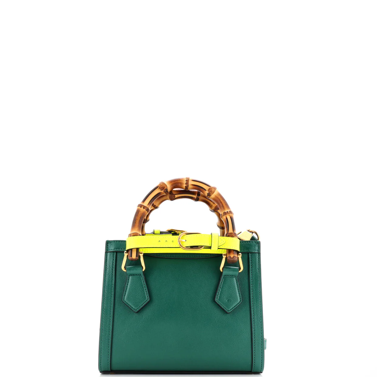 Diana NM Bamboo Handle Tote Leather Mini - Deep Luxury