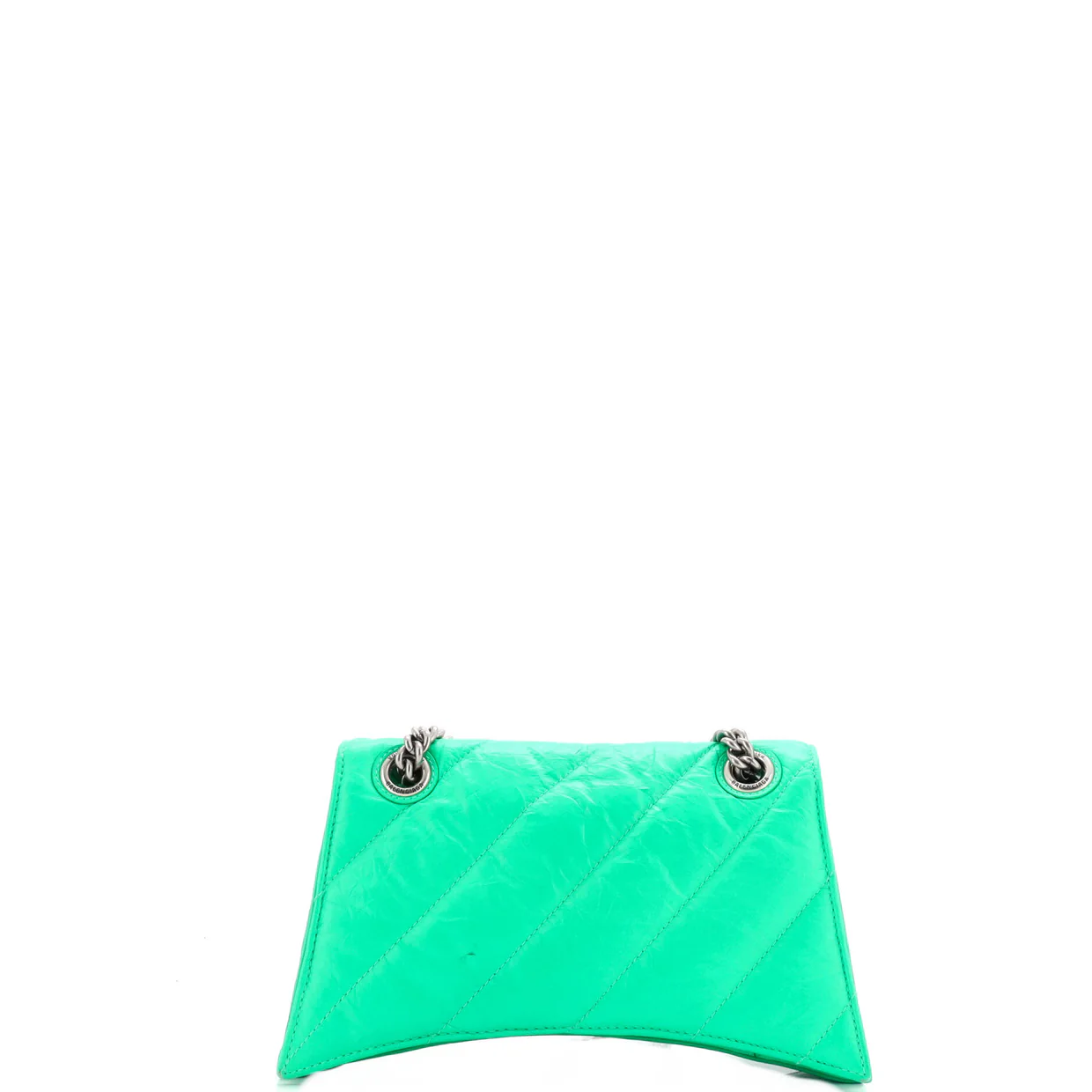 Crush Chain Flap Bag Quilted Crushed Calfskin Small - Deep Luxury