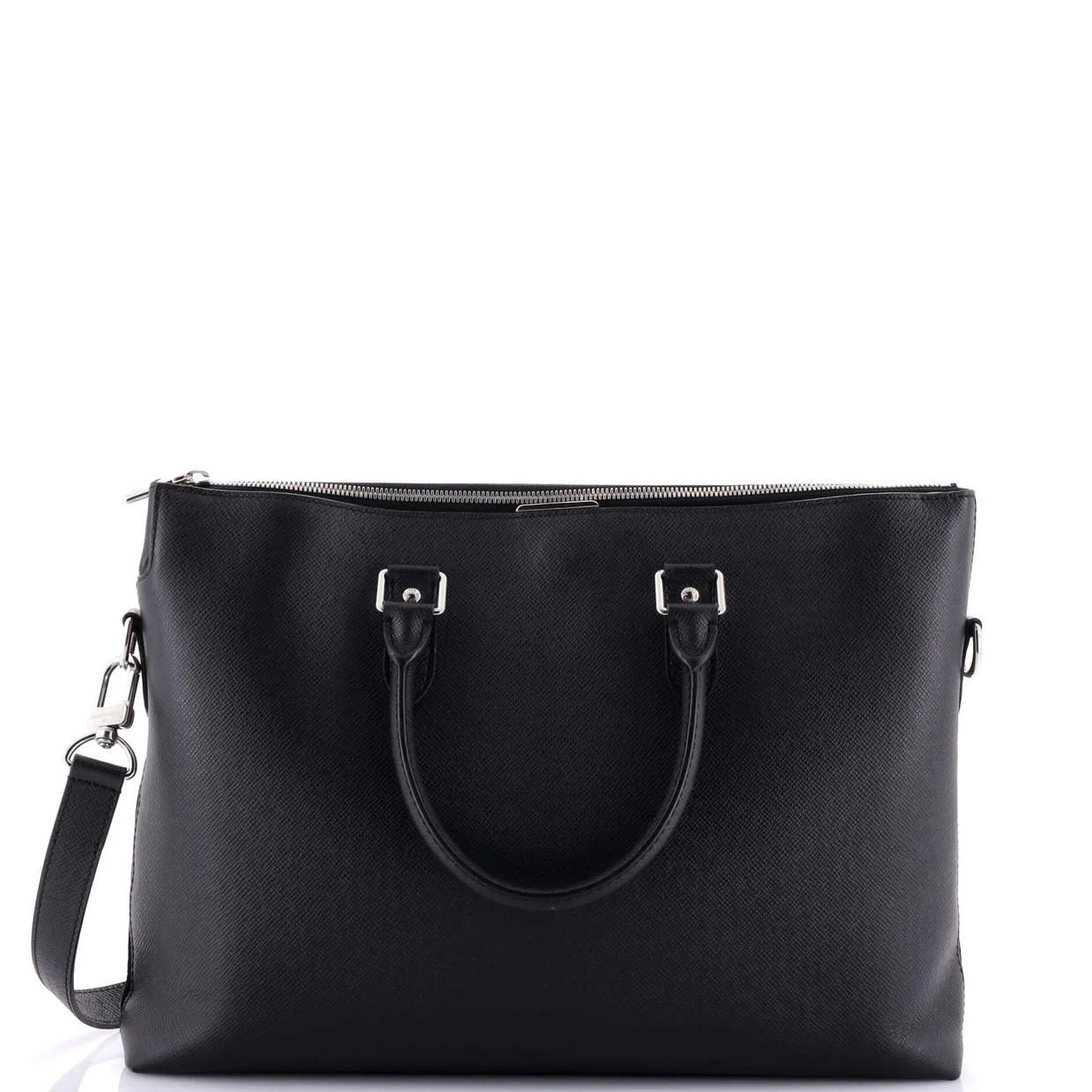 Anton Soft Briefcase Taiga Leather - Deep Luxury