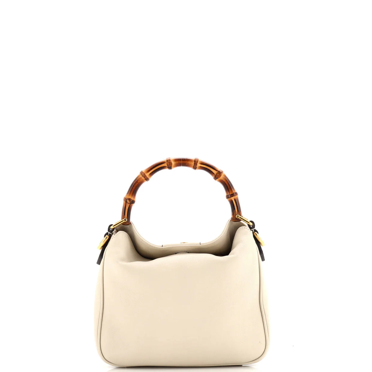 Diana NM Bamboo Shoulder Bag Leather Small - Deep Luxury