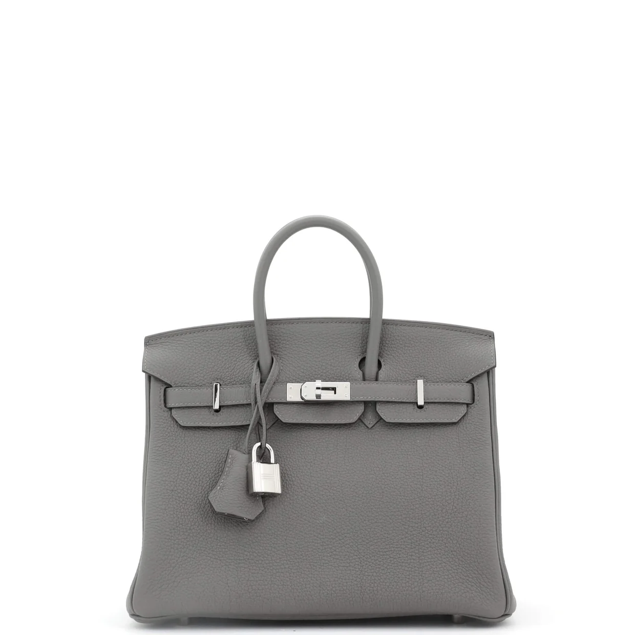 Birkin Handbag Grey Togo with Palladium Hardware 25 - Deep Luxury