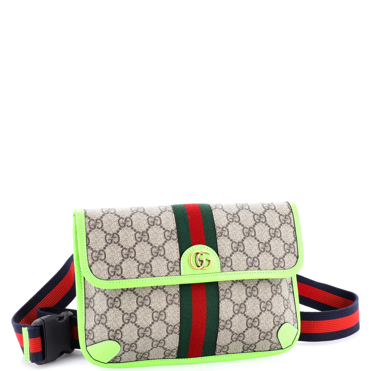 Neo Vintage Flap Belt Bag GG Coated Canvas - Deep Luxury