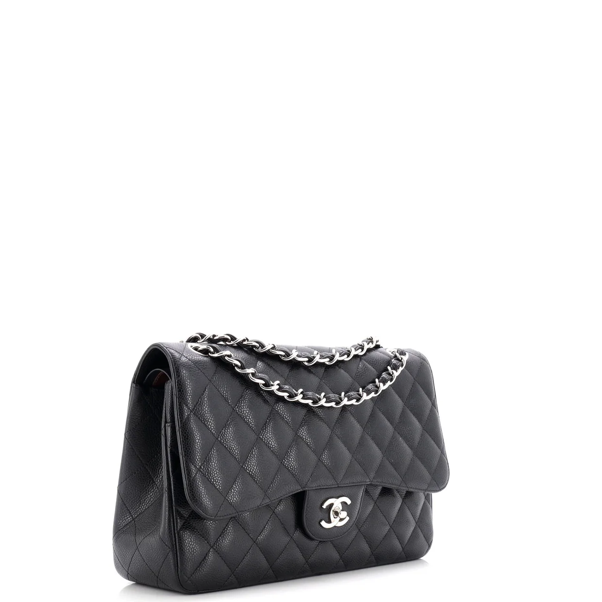 Classic Double Flap Bag Quilted Caviar Jumbo - Deep Luxury