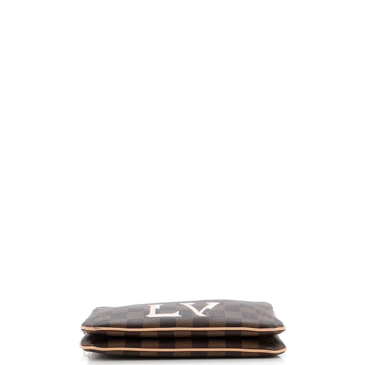 Double Zip Pochette Damier - Deep Luxury