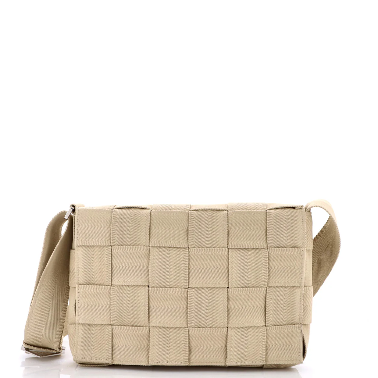 Cassette Crossbody Bag Maxi Intrecciato Fabric Large - Deep Luxury