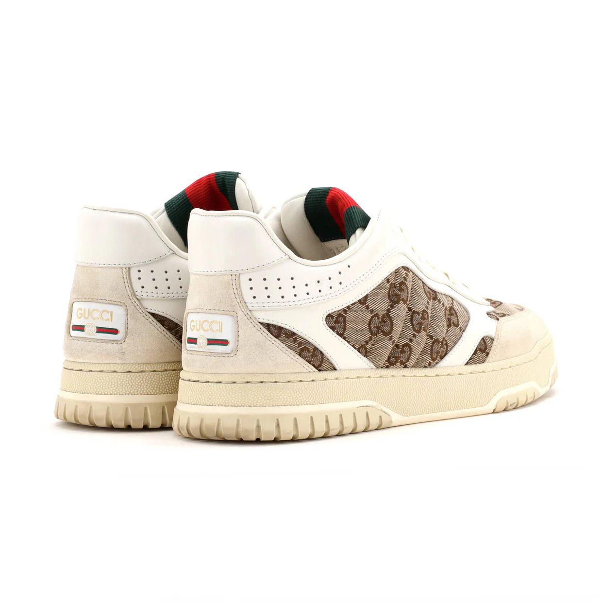 Re-Web Sneakers GG Canvas and Leather - Deep Luxury