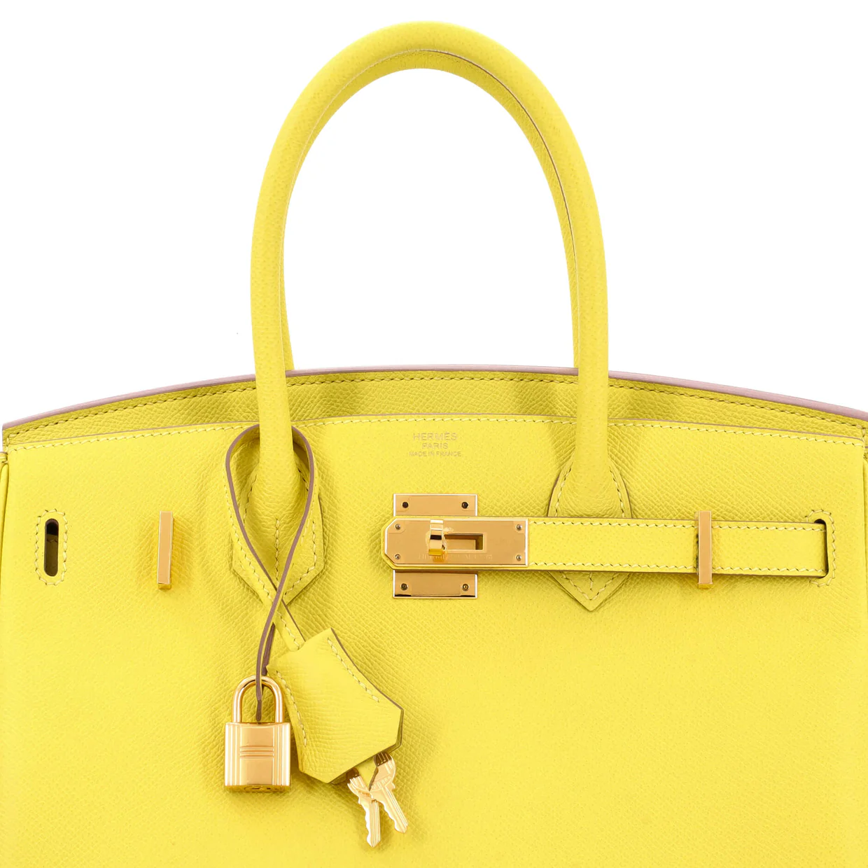 Birkin Handbag Lime Epsom with Gold Hardware 30 - Deep Luxury