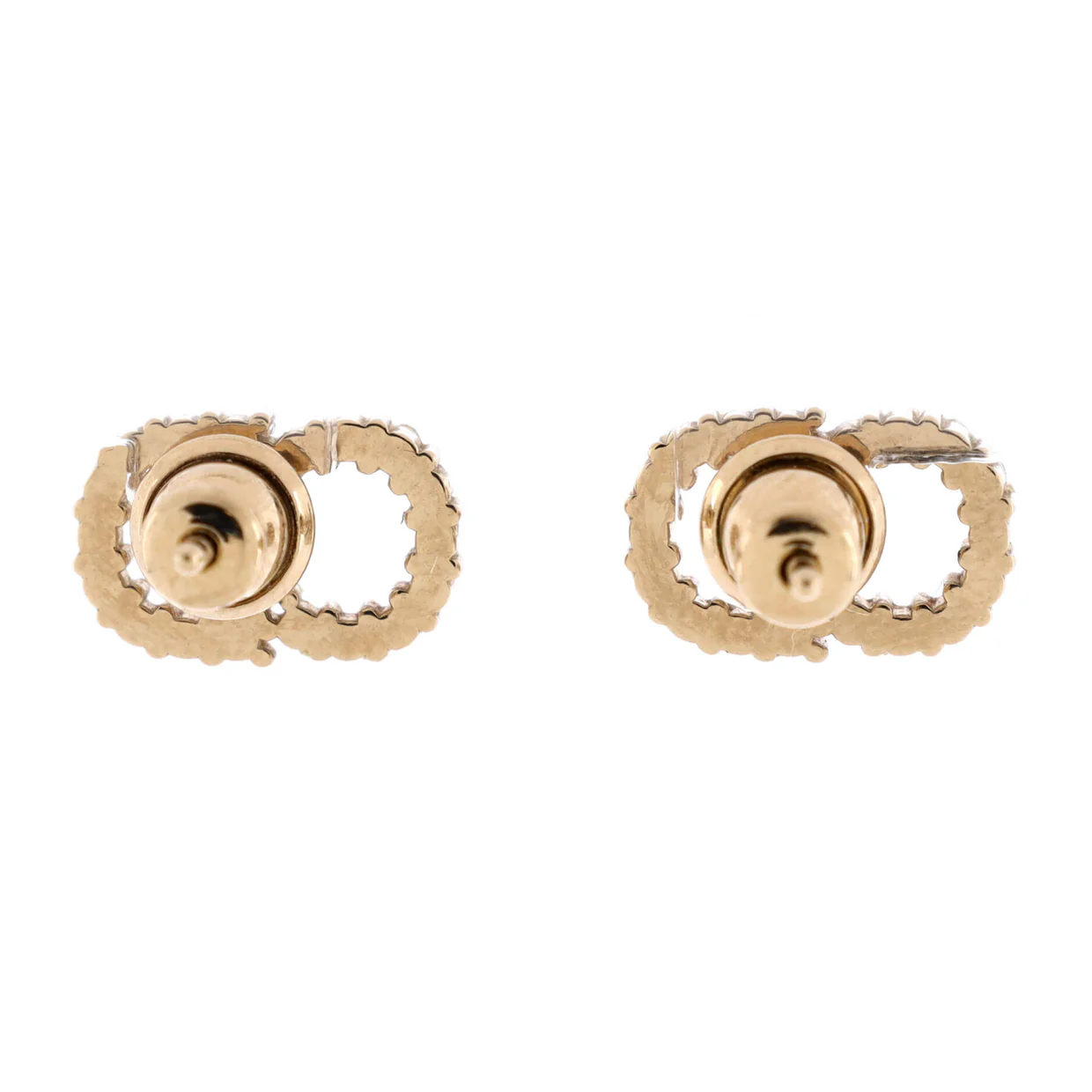 Clair D Lune Stud Earrings Metal with Crystals - Deep Luxury