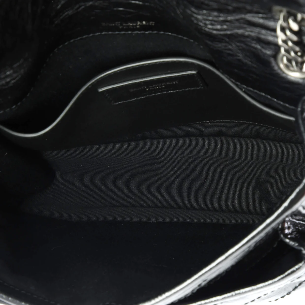 Niki Chain Flap Bag Matelasse Chevron Leather Baby - Deep Luxury