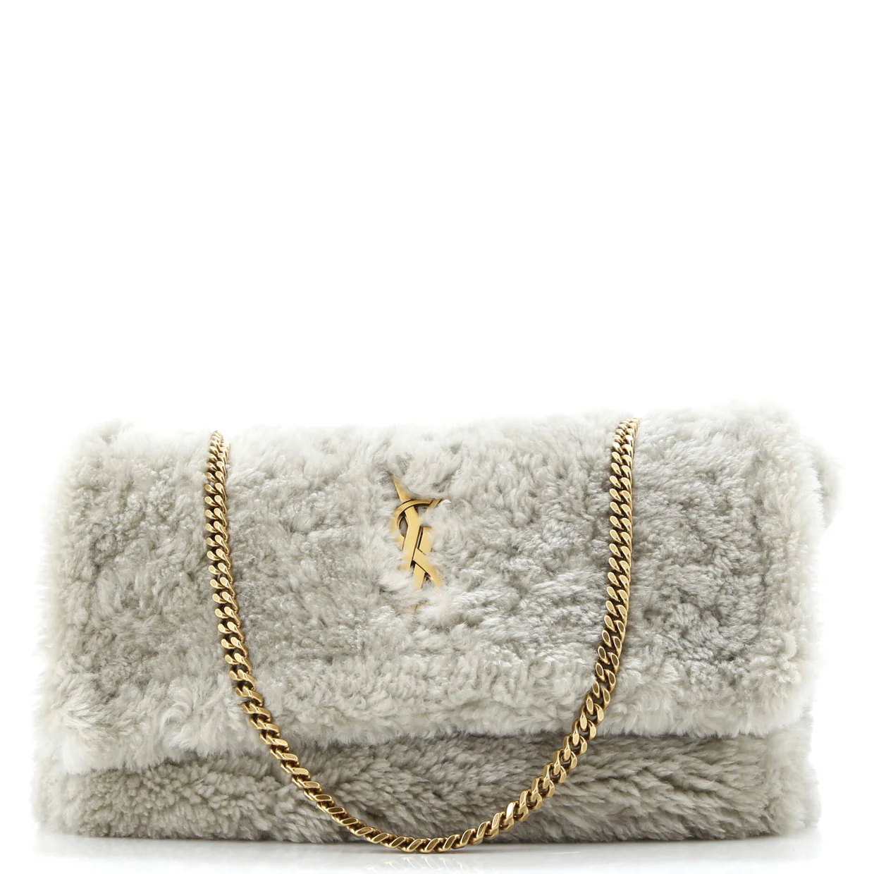 Classic Monogram Reversible Shoulder Bag Shearling and Suede Medium - Deep Luxury