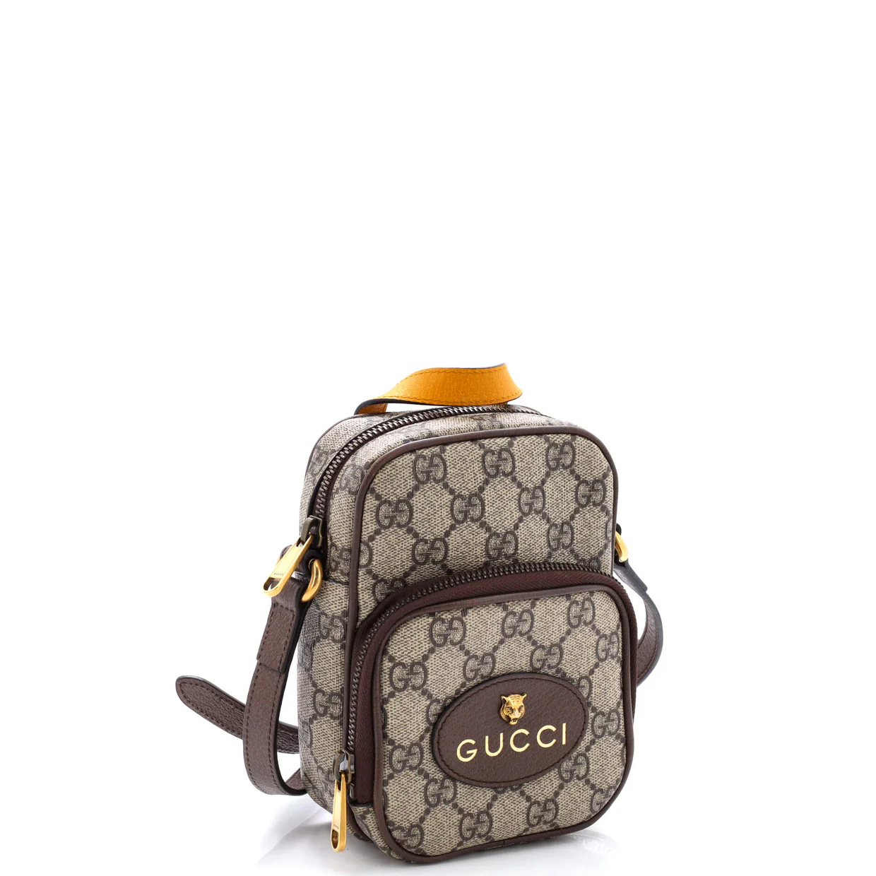 Neo Vintage Top Handle Crossbody Bag GG Coated Canvas Mini - Deep Luxury