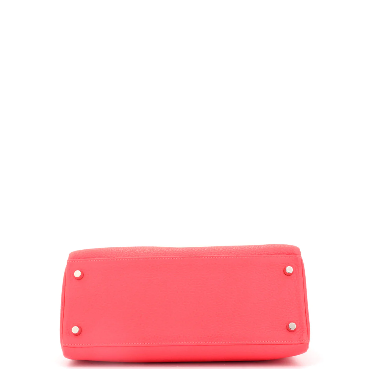 Kelly Handbag Rouge Pivoine Clemence with Palladium Hardware 28 - Deep Luxury