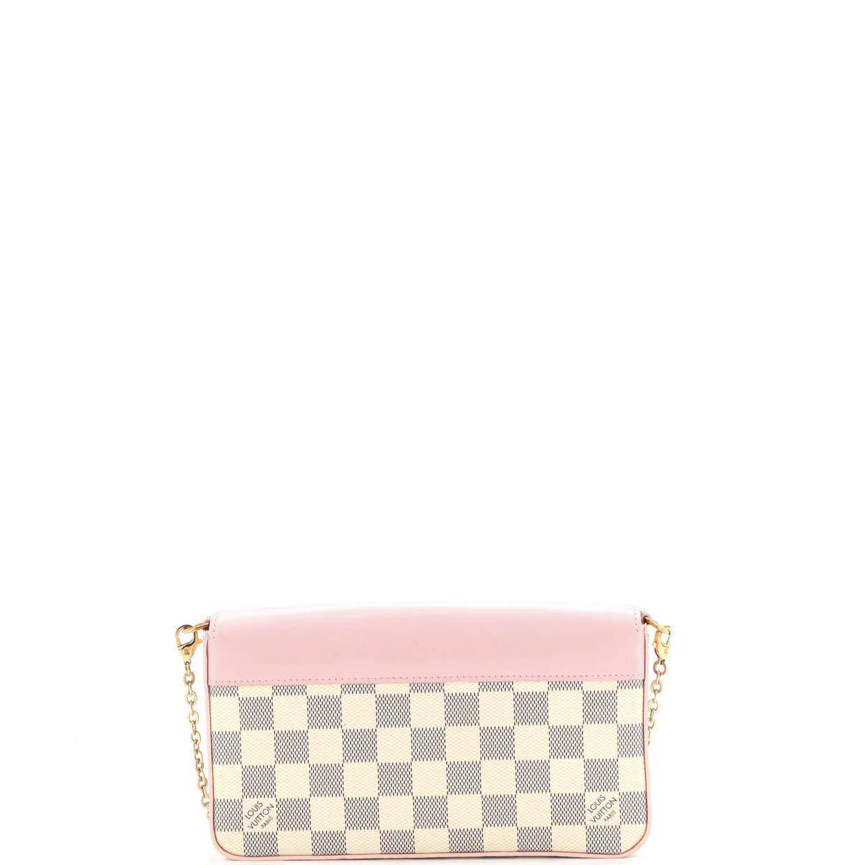 Felicie Pochette Damier and Leather - Deep Luxury