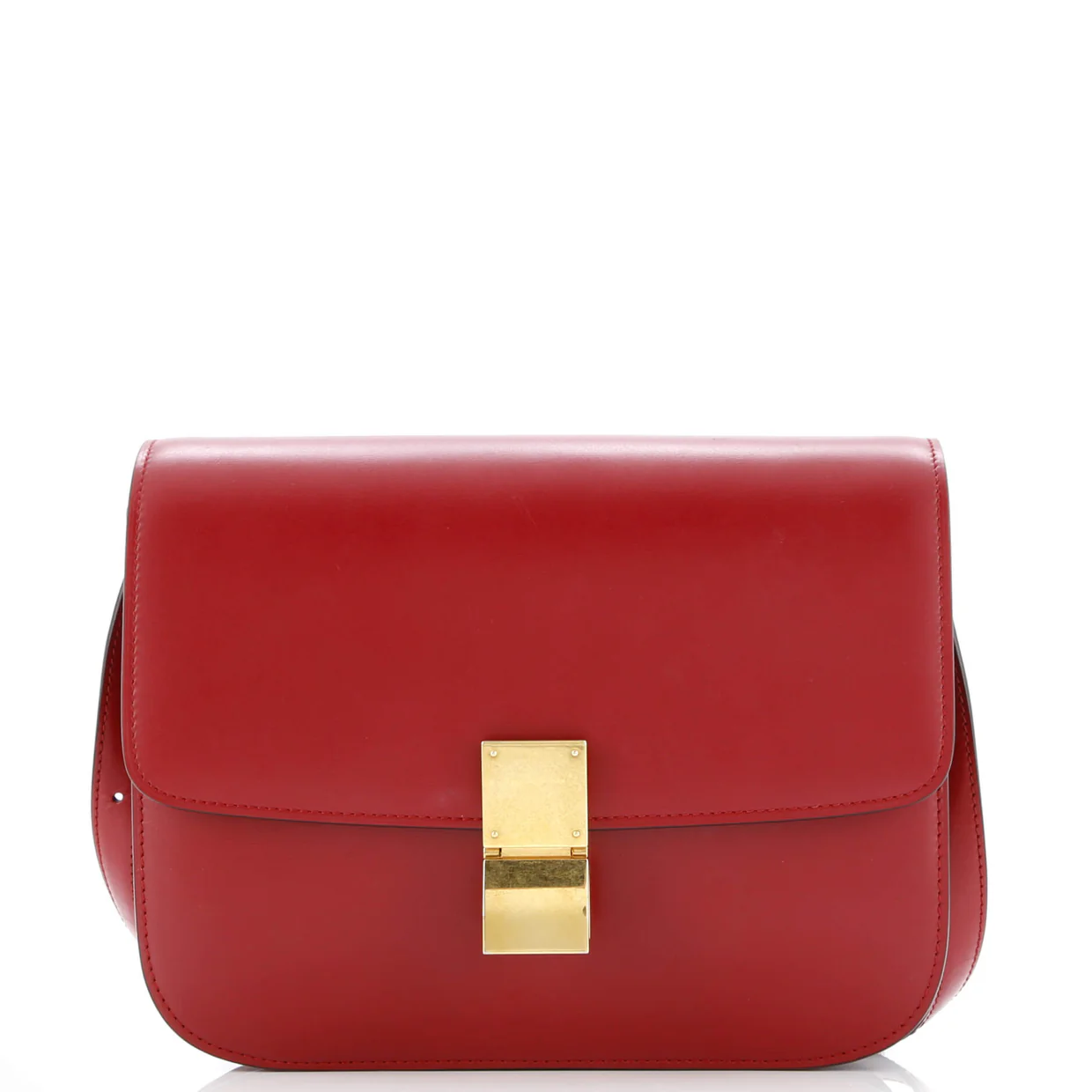 Classic Box Bag Smooth Leather Medium - Deep Luxury