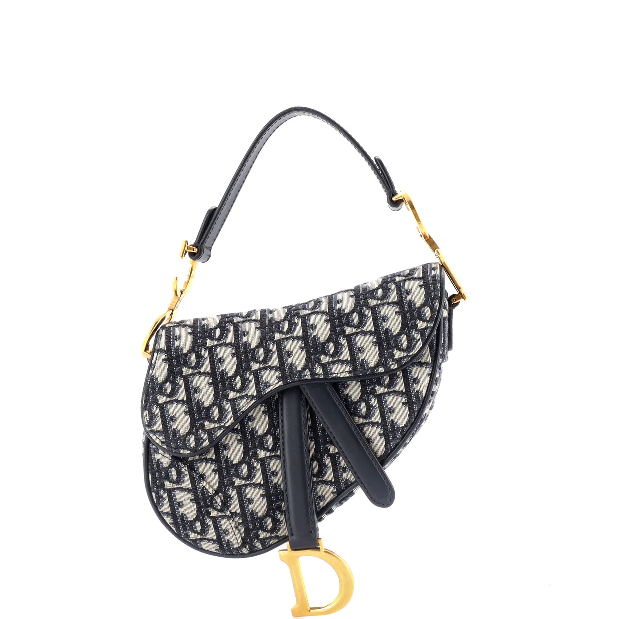 Saddle Handbag Oblique Canvas Mini - Deep Luxury