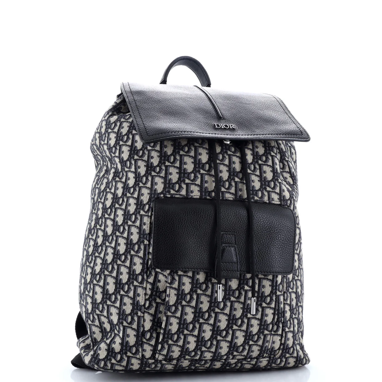 Motion Backpack Oblique Nylon with Leather Medium - Deep Luxury