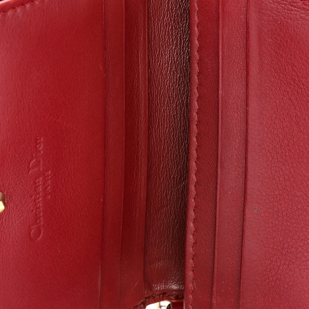 Lady Dior Wallet Cannage Quilt Patent Mini - Deep Luxury