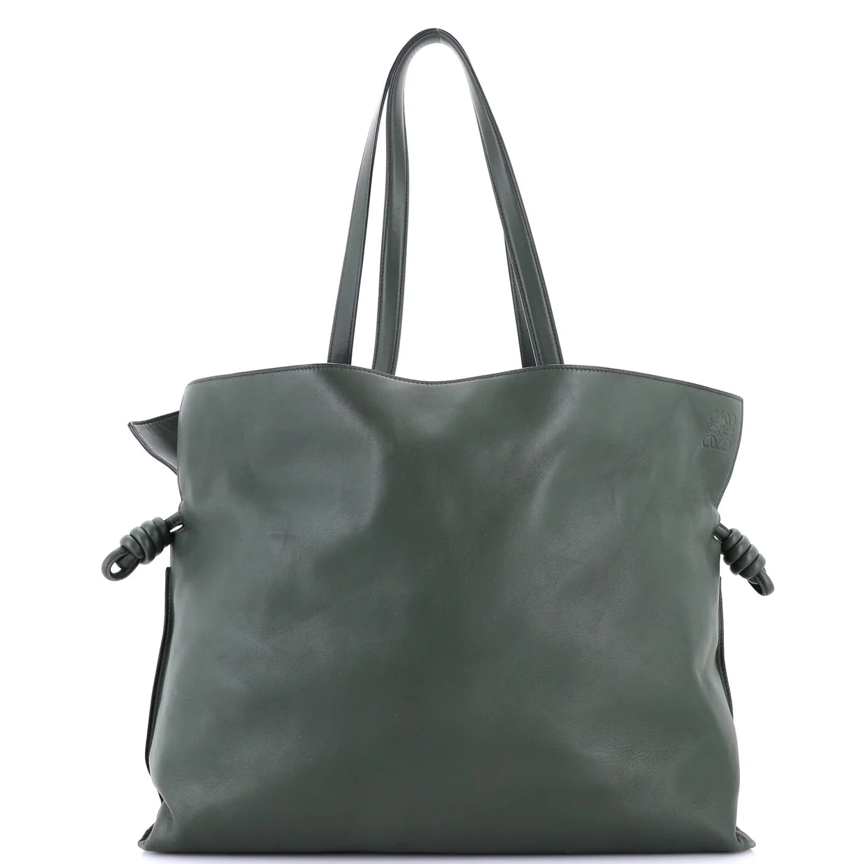 Flamenco Knot Bag Leather XL - Deep Luxury