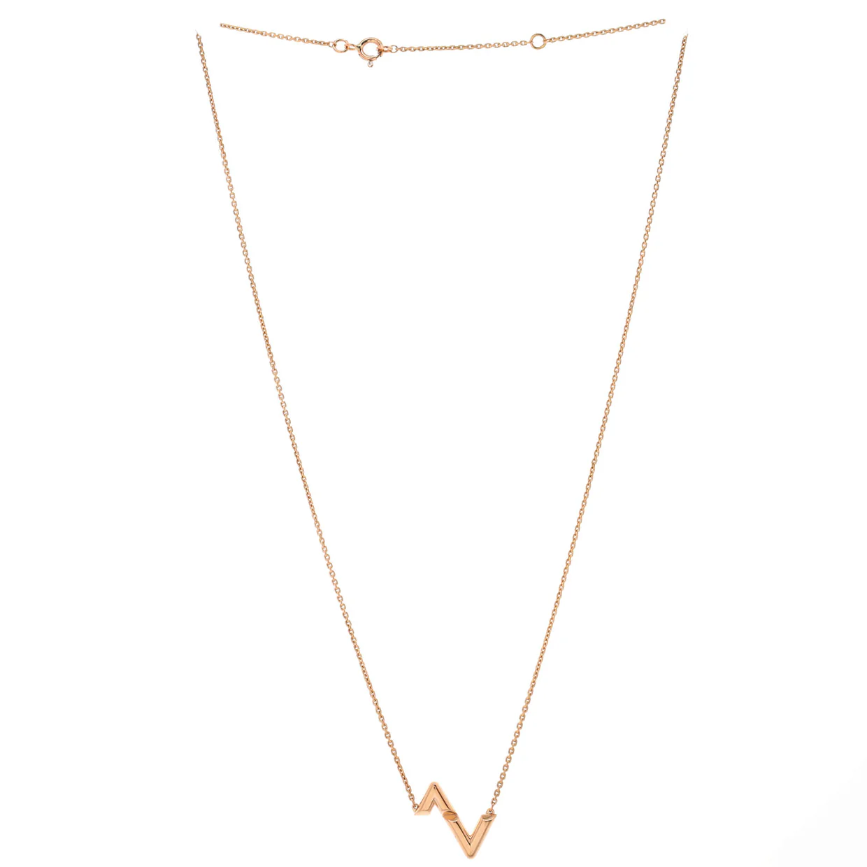 Volt Upside Down Necklace 18K Rose Gold - Deep Luxury