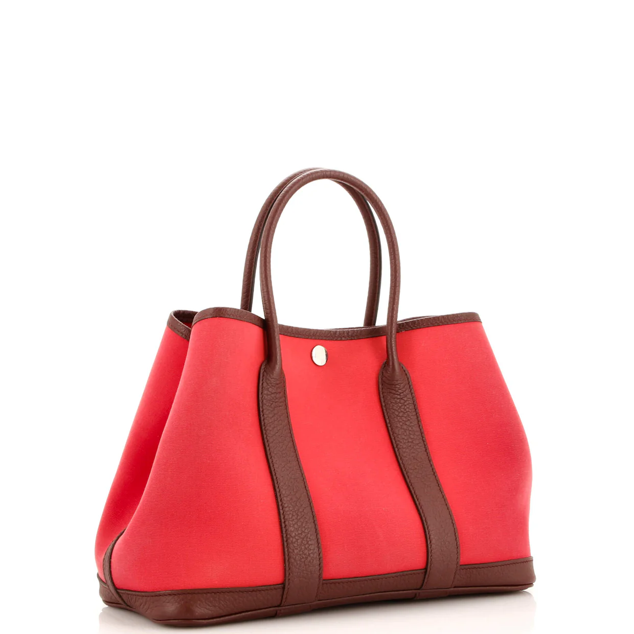 Garden Party Tote Toile and Leather 30 - Deep Luxury