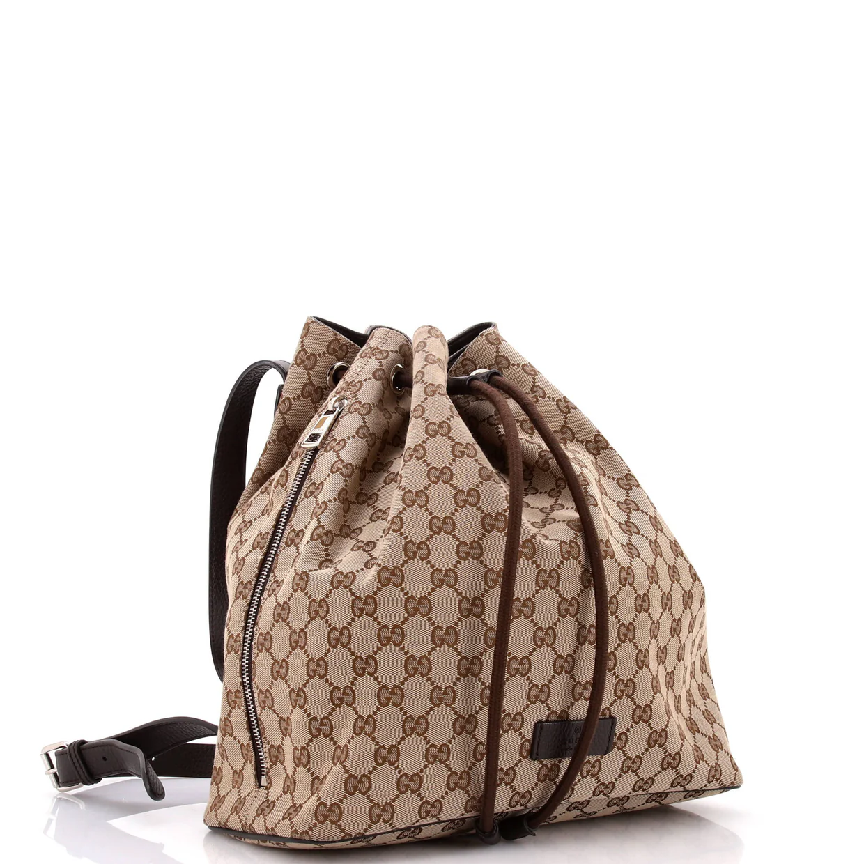 Drawstring Backpack GG Canvas Medium - Deep Luxury