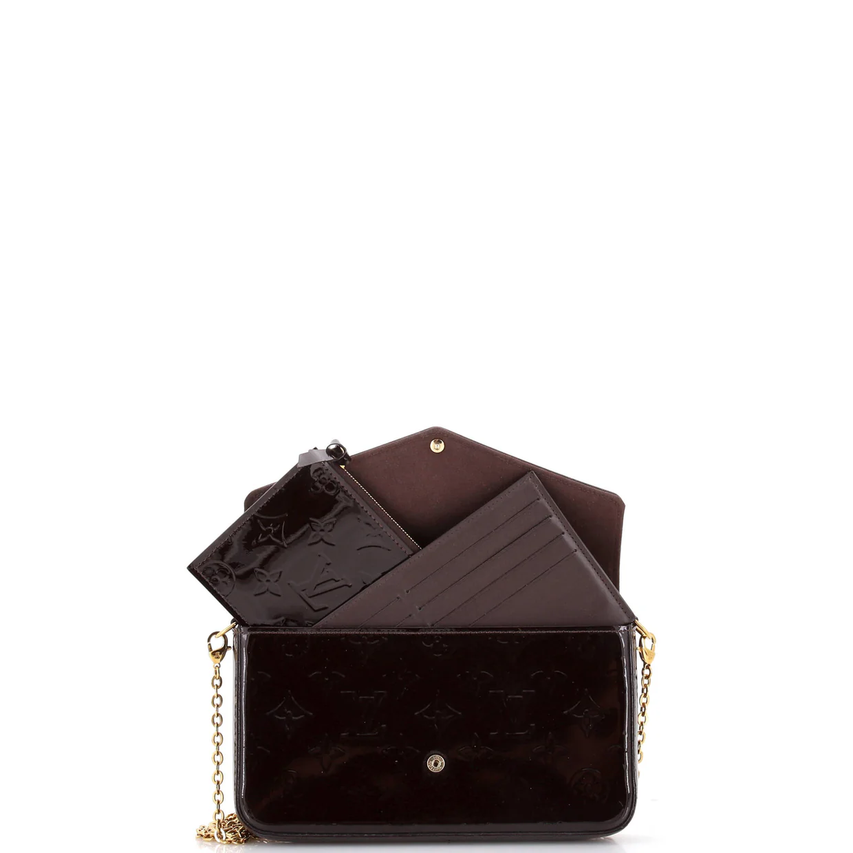 Felicie Pochette Monogram Vernis - Deep Luxury