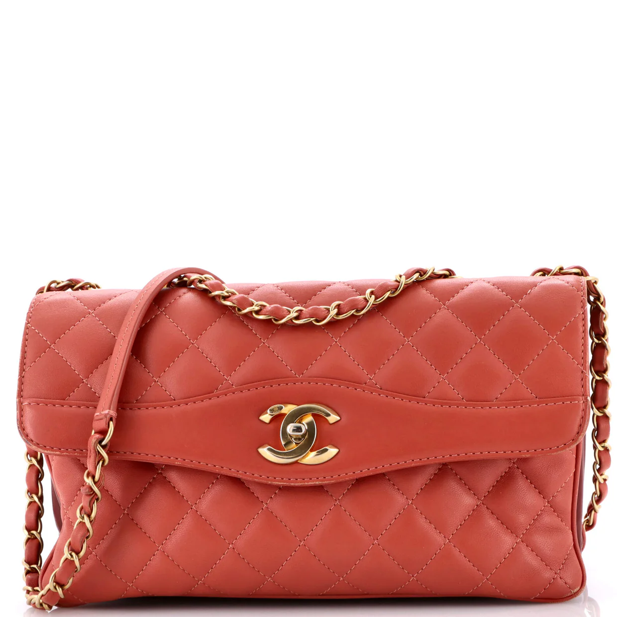 Daily Companion Coco Vintage Flap Bag Quilted Lambskin Large - Deep Luxury