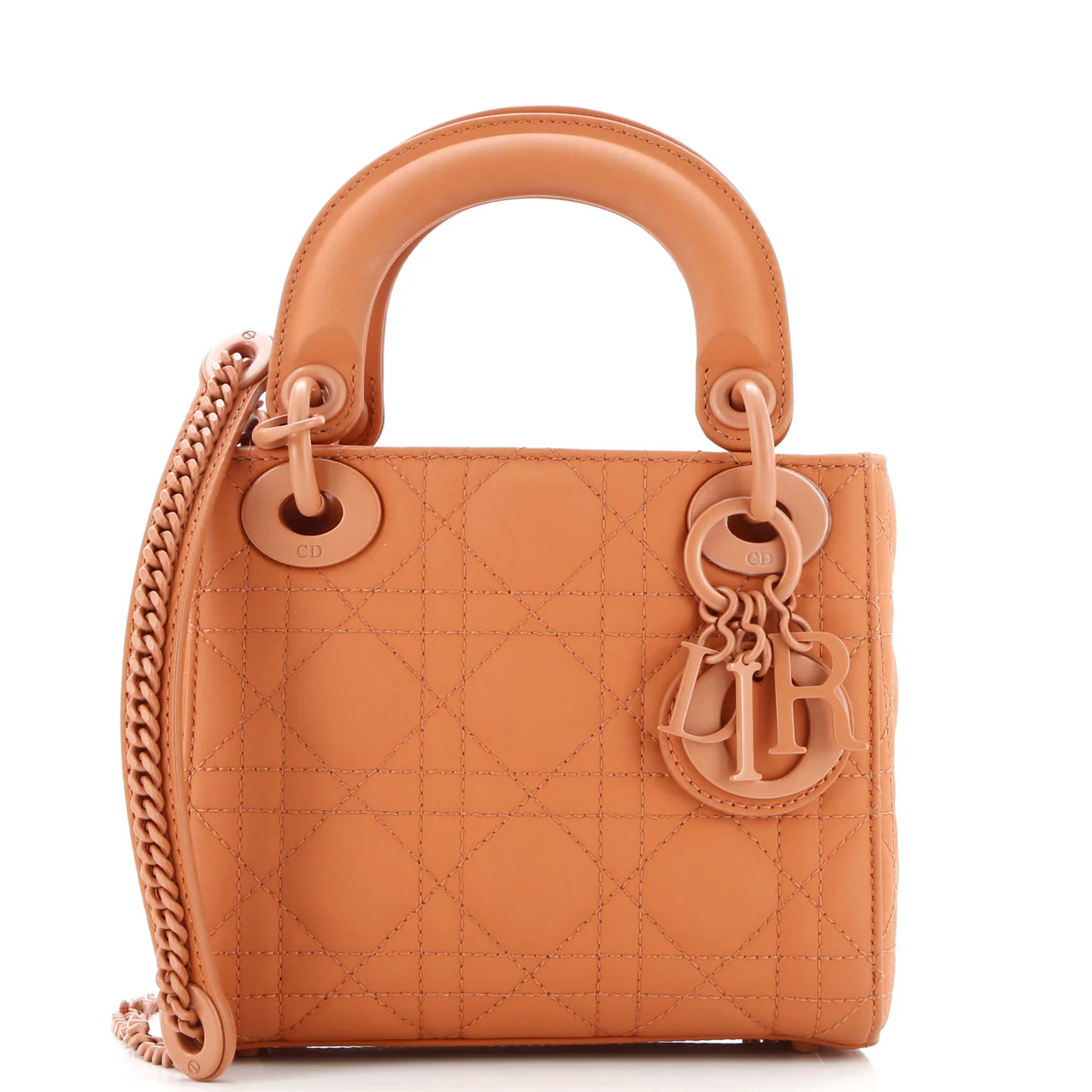 Ultra Matte Lady Dior Chain Bag Cannage Quilt Calfskin Mini - Deep Luxury