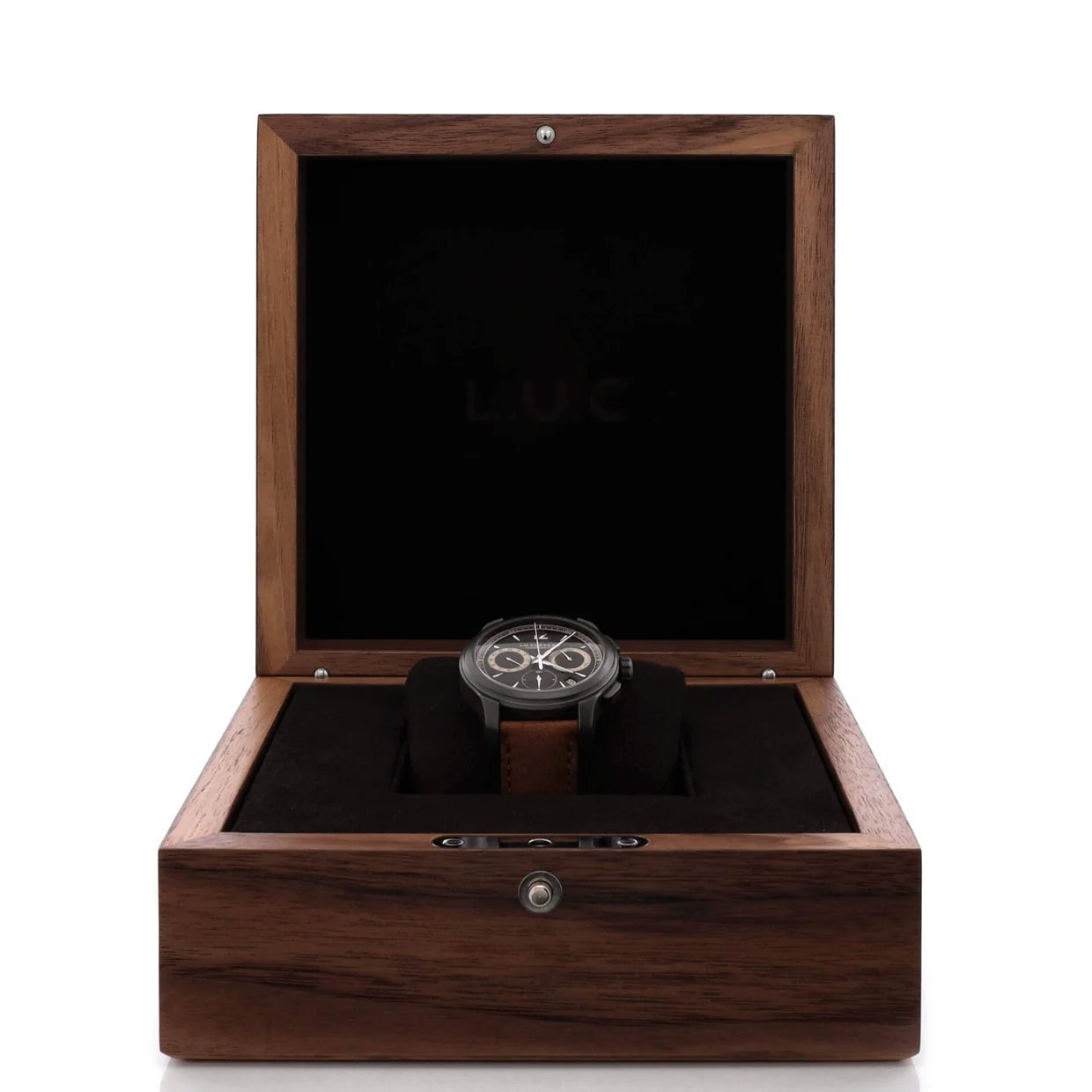L.U.C Chrono One Flyback Automatic Watch Titanium and Leather 42 - Deep Luxury