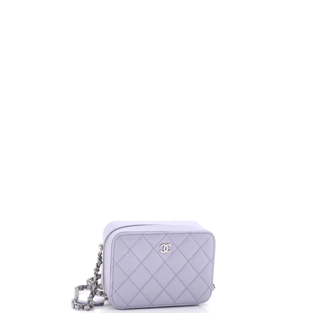 Square CC Chain Camera Bag Quilted Caviar Mini - Deep Luxury