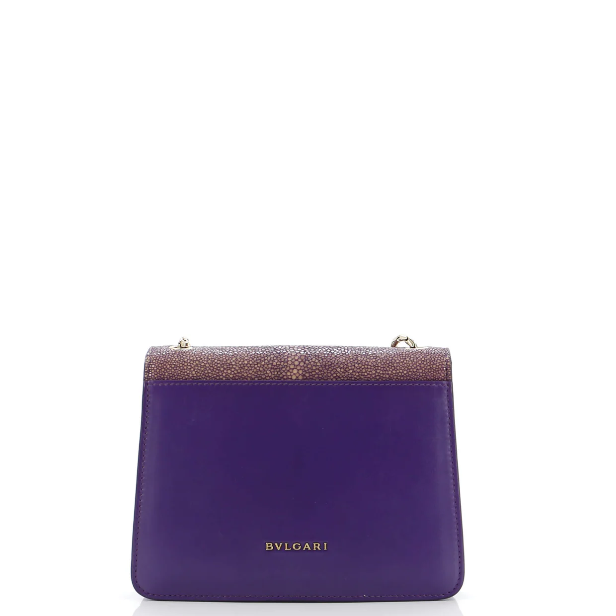 Serpenti Forever Square Shoulder Bag Leather and Stingray Small - Deep Luxury