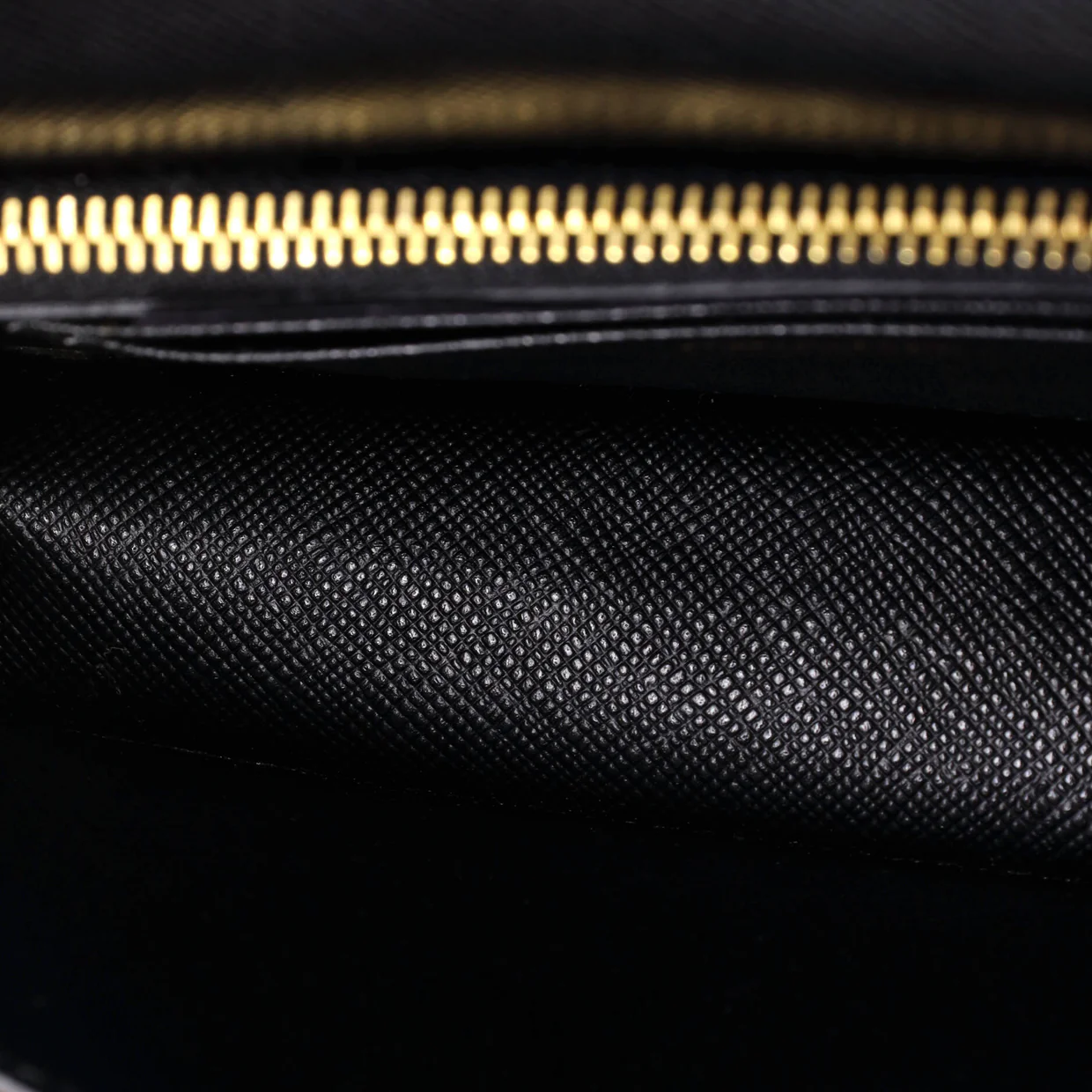 Monochrome Wristlet Wallet on Chain Saffiano Leather Mini - Deep Luxury