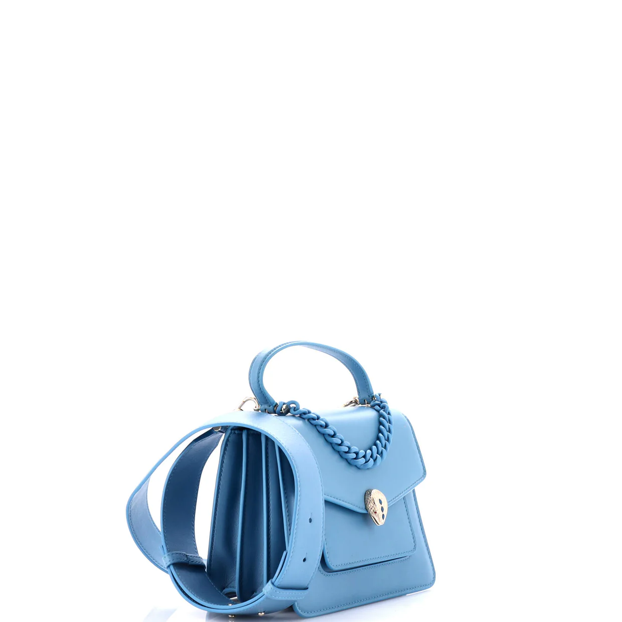 Serpenti Forever Maxi Chain Top Handle Bag Leather Small - Deep Luxury