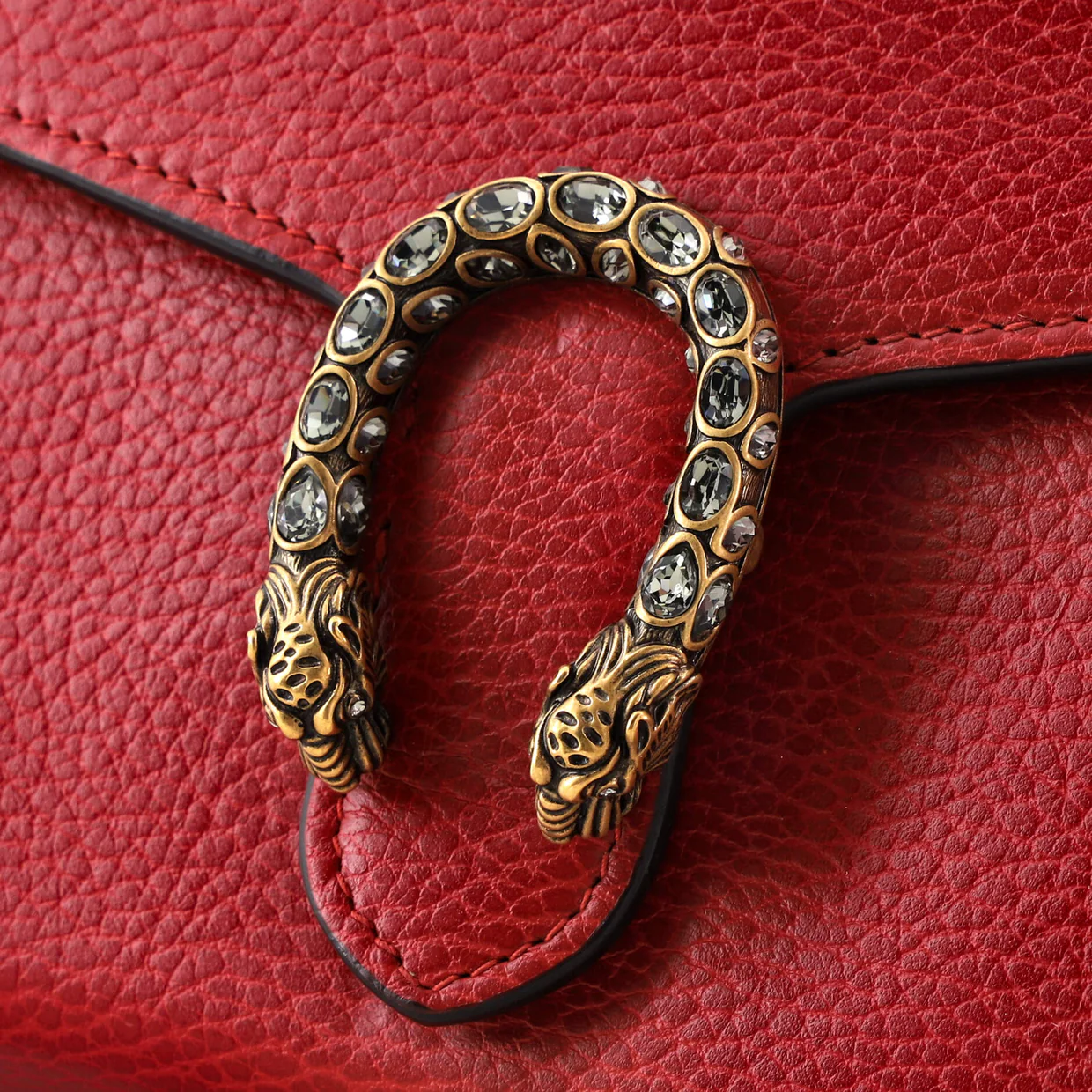 Dionysus Chain Wallet Leather with Embellished Detail Small - Deep Luxury