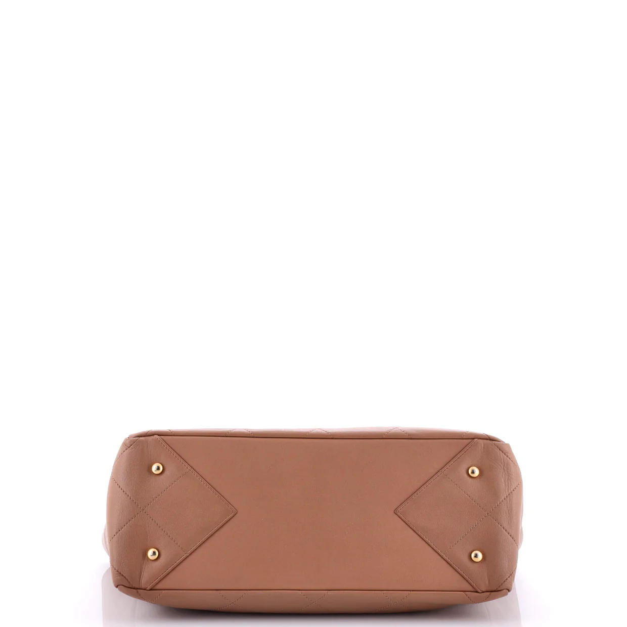 Turnlock CC Chain Shopping Tote Quilted Lambskin Medium - Deep Luxury