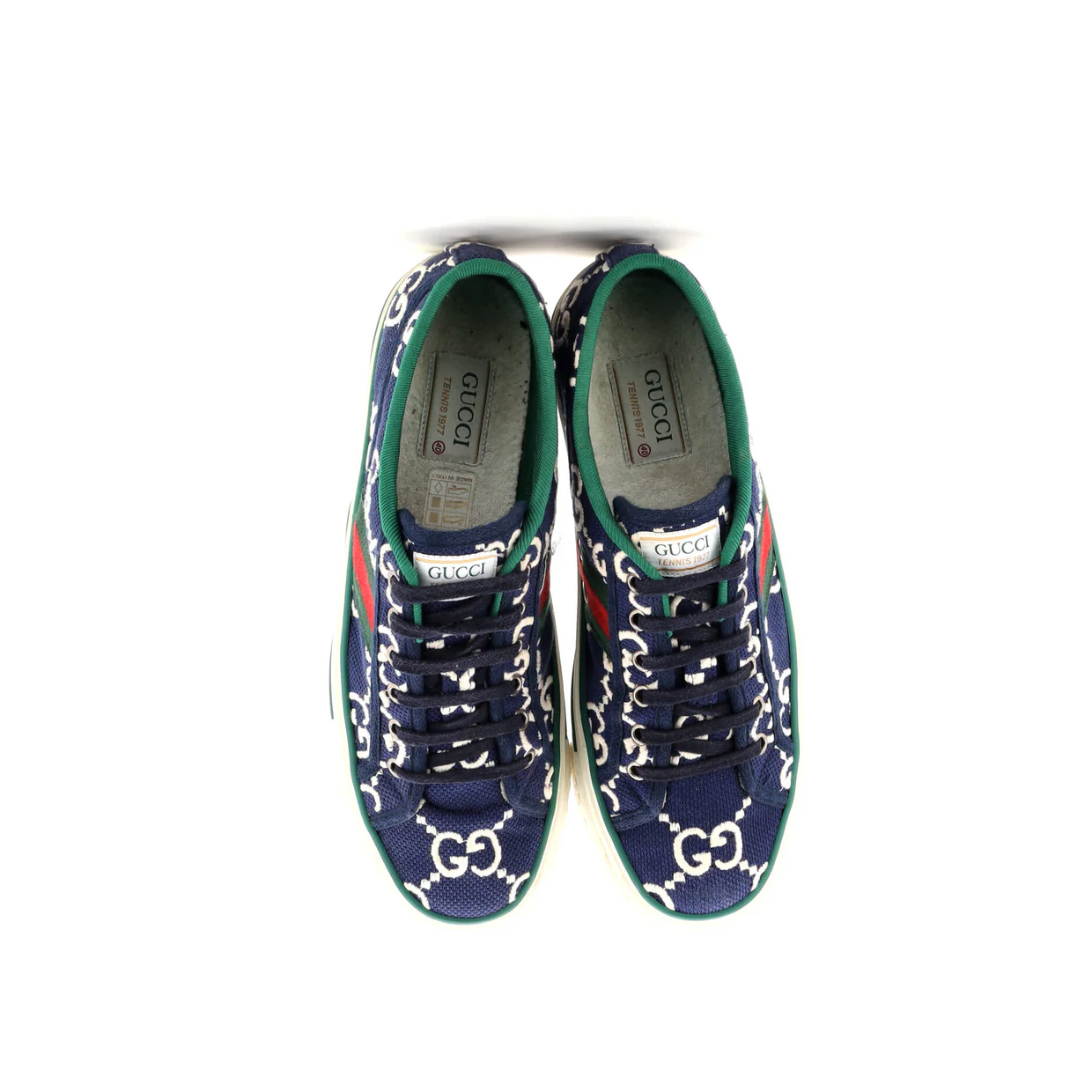 1977 Tennis Sneakers GG Embroidered Canvas - Deep Luxury