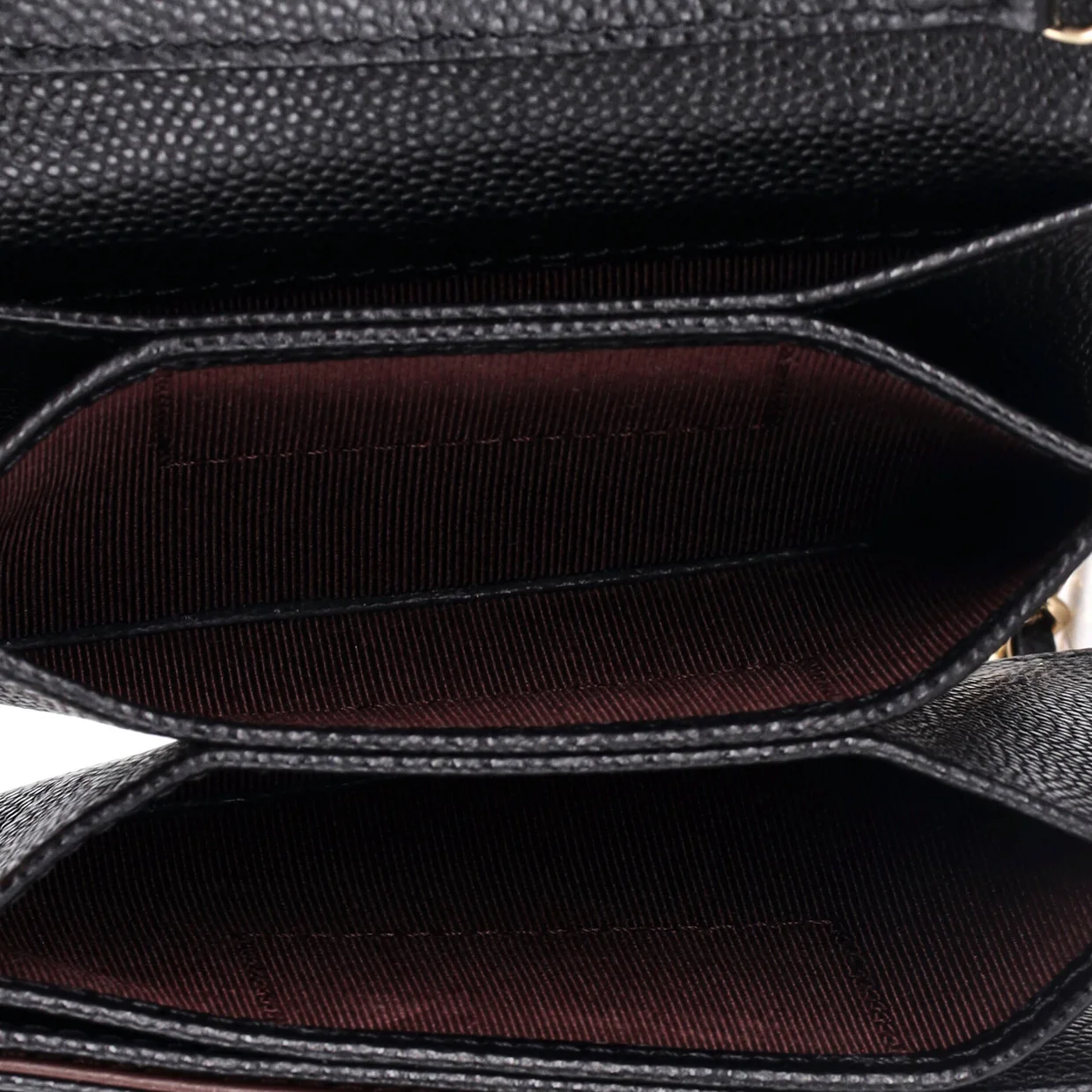 Classic Flap Card Holder on Chain Quilted Caviar Mini - Deep Luxury