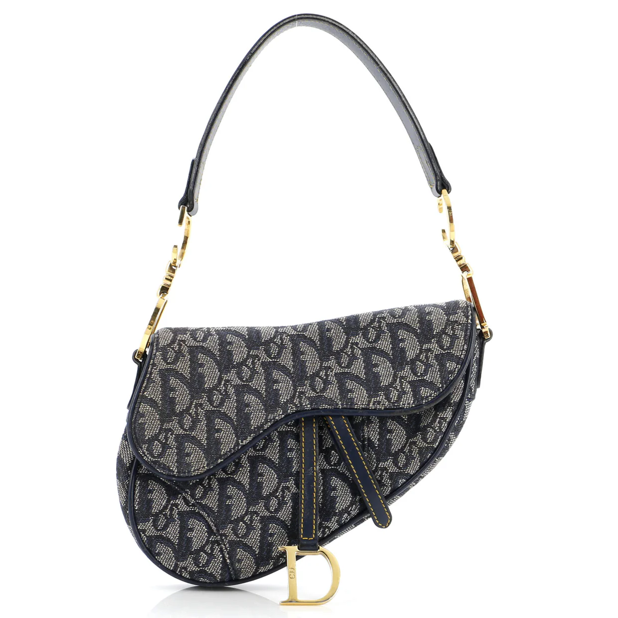 Vintage Saddle Bag Diorissimo Canvas Medium - Deep Luxury