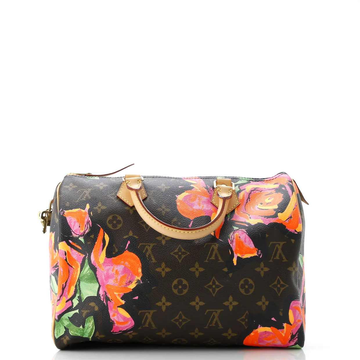 Speedy Handbag Limited Edition Monogram Roses 30 - Deep Luxury