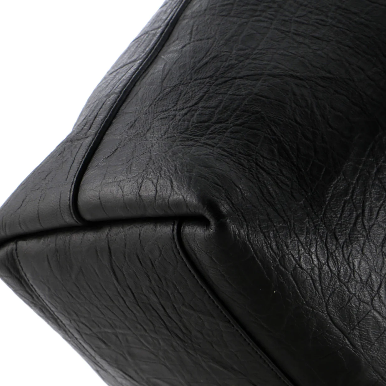 Shopper Tote Crocodile Embossed Leather Tall - Deep Luxury