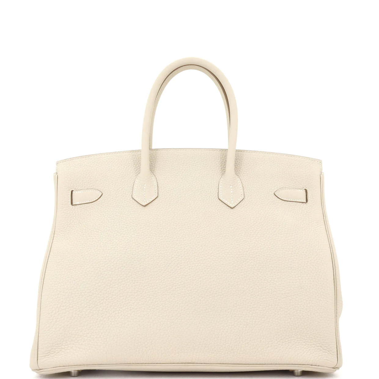 Birkin Handbag Light Clemence with Palladium Hardware 35 - Deep Luxury