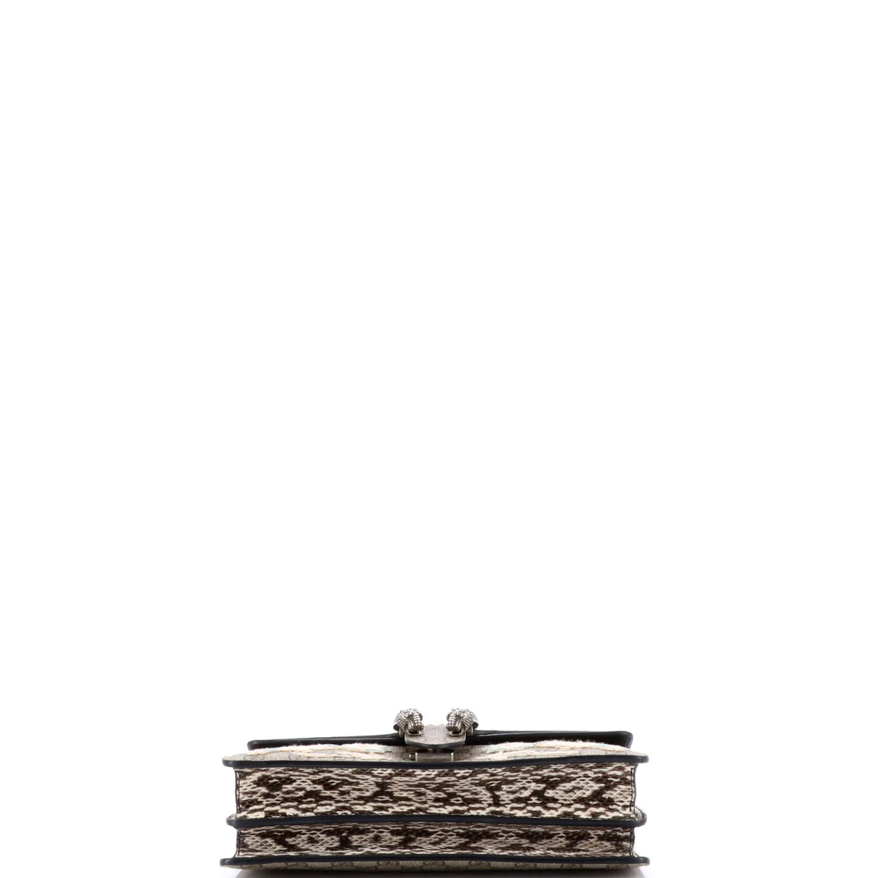 MLB Dionysus Bag Embroidered GG Coated Canvas with Python Small - Deep Luxury