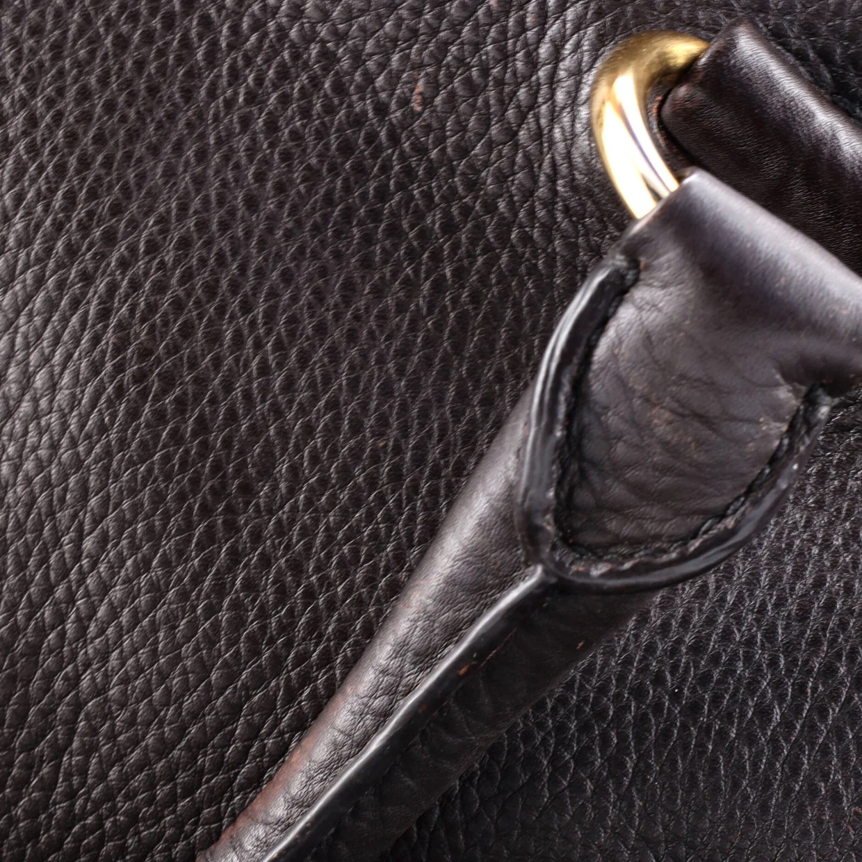 Convertible Shopper Tote Vitello Daino Large - Deep Luxury