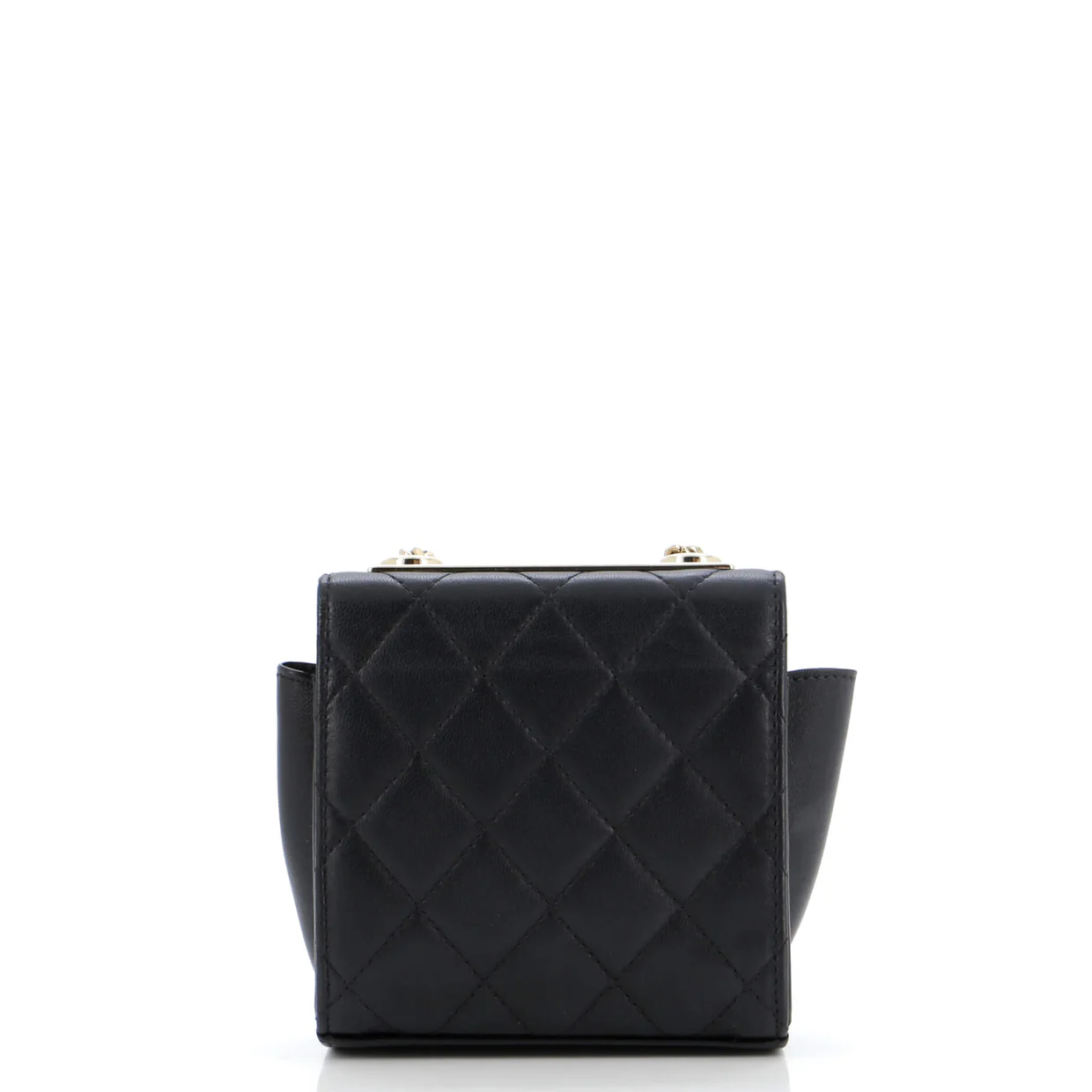 Trendy CC Clutch with Chain Quilted Lambskin Small - Deep Luxury