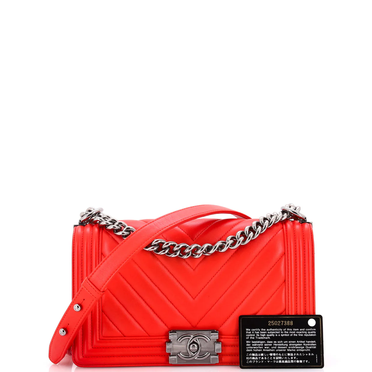 Boy Flap Bag Chevron Lambskin Old Medium - Deep Luxury